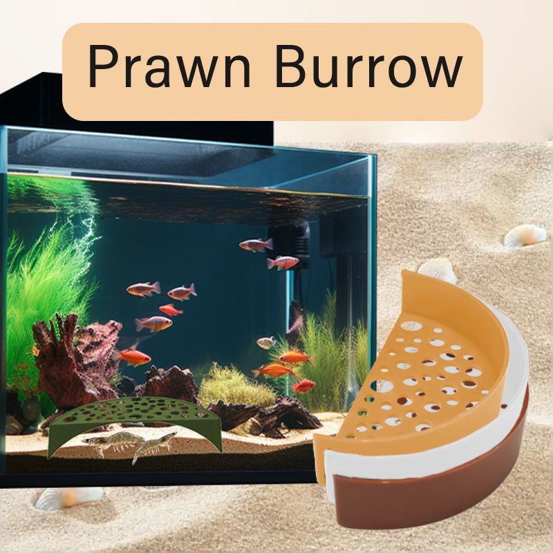 Aquarium Hide Shelter Fish Tank Shrimp Breeding Cave Shrimp Protector Fish Tunnel Underwater Habitat Hideout For Play And Rest