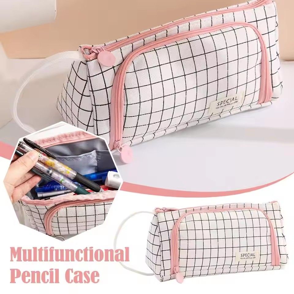 Large Capacity Pencil Case Kawaii Multifunction Pen Case Pencil Cases Bag School Office Pencil Pouch Student Stationery Supplies