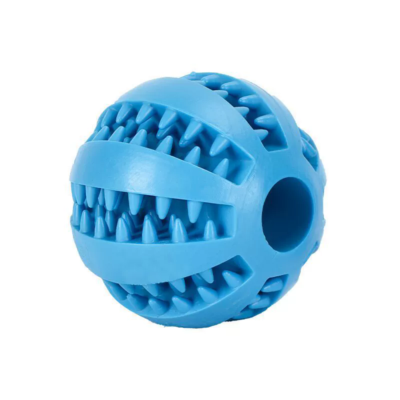 1PC   Dog Toy Ball Can Leak Food Bouncy Ball Rubber Dogs Molar Toys Balls Bite Resistant Pet Teeth Cleaning Toy Dog Accessories