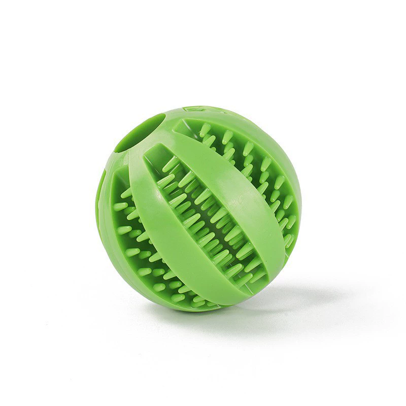 1PC   Dog Toy Ball Can Leak Food Bouncy Ball Rubber Dogs Molar Toys Balls Bite Resistant Pet Teeth Cleaning Toy Dog Accessories