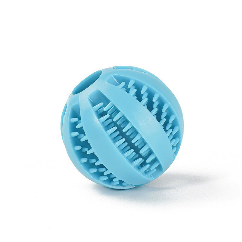 1PC   Dog Toy Ball Can Leak Food Bouncy Ball Rubber Dogs Molar Toys Balls Bite Resistant Pet Teeth Cleaning Toy Dog Accessories
