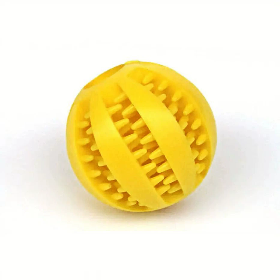 1PC   Dog Toy Ball Can Leak Food Bouncy Ball Rubber Dogs Molar Toys Balls Bite Resistant Pet Teeth Cleaning Toy Dog Accessories