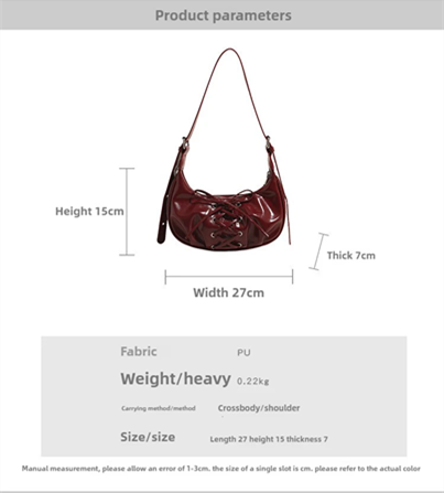 Shoulder Bag for Women Girls Trendy Evening Clutch Purse Pu Leather Under the Arm Purses Slings Bag Handbag Saddles Bag bolsos