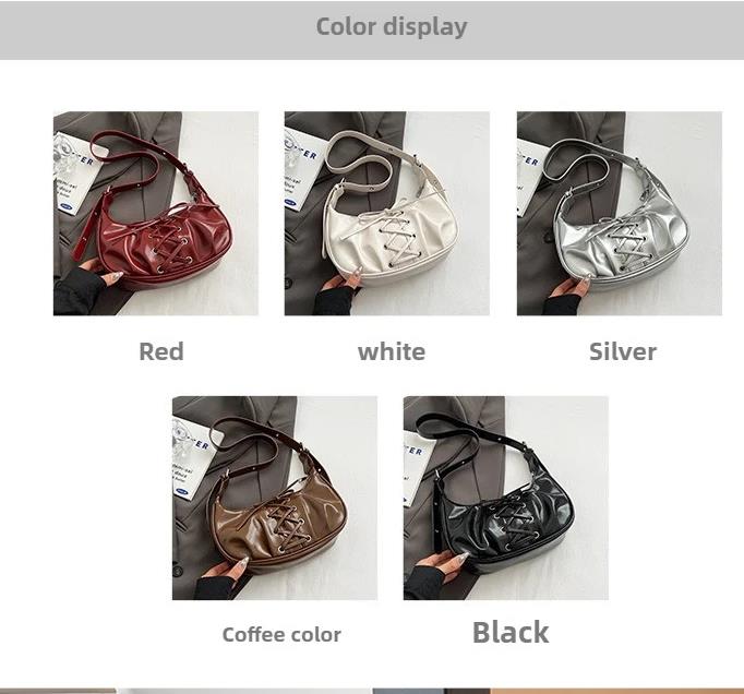 Shoulder Bag for Women Girls Trendy Evening Clutch Purse Pu Leather Under the Arm Purses Slings Bag Handbag Saddles Bag bolsos