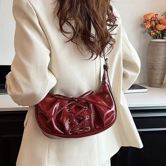 Shoulder Bag for Women Girls Trendy Evening Clutch Purse Pu Leather Under the Arm Purses Slings Bag Handbag Saddles Bag bolsos