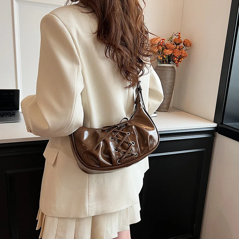 Shoulder Bag for Women Girls Trendy Evening Clutch Purse Pu Leather Under the Arm Purses Slings Bag Handbag Saddles Bag bolsos