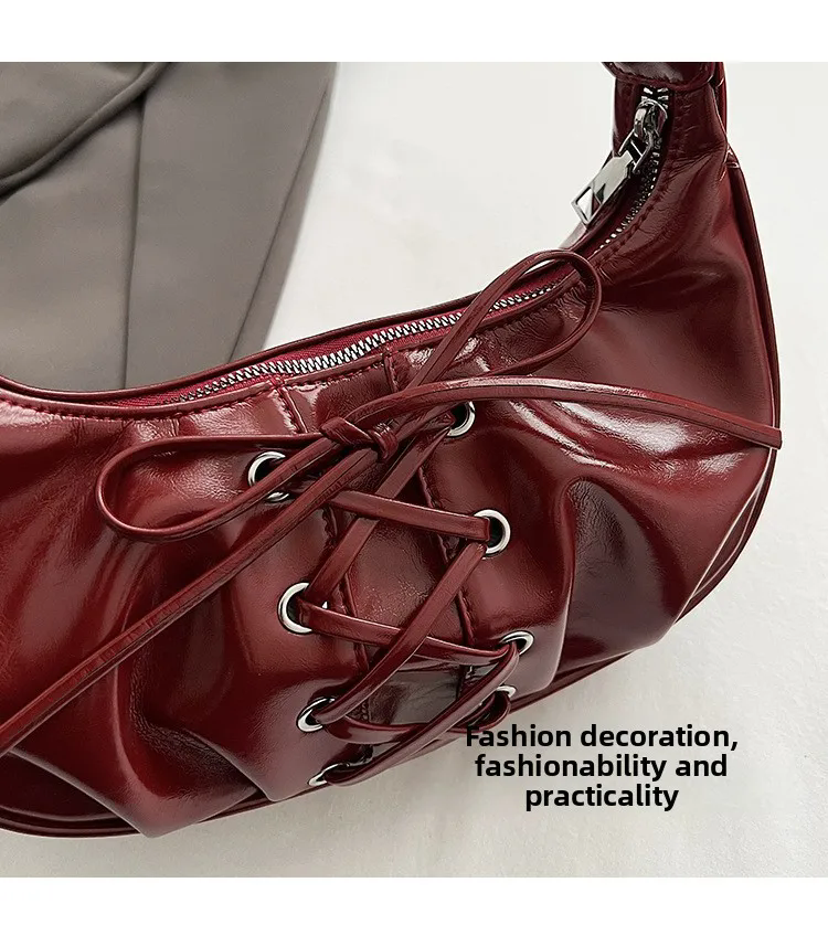 Shoulder Bag for Women Girls Trendy Evening Clutch Purse Pu Leather Under the Arm Purses Slings Bag Handbag Saddles Bag bolsos