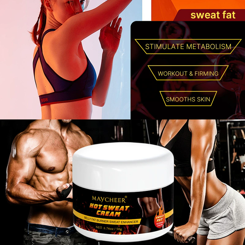 1PC   Hot Sweat Cream Exercise Helps Sweat Tighten Skin and Maintain Full Body Shape