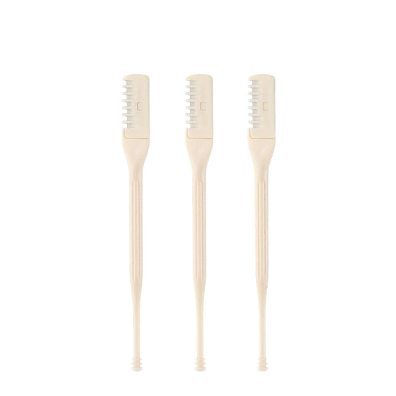 Double-head Comb Nose Hair Trimmer Reusable Nose Hair Scraper Clean Remover Small Manual Hair Removal Shaving Scissors Tools C-676