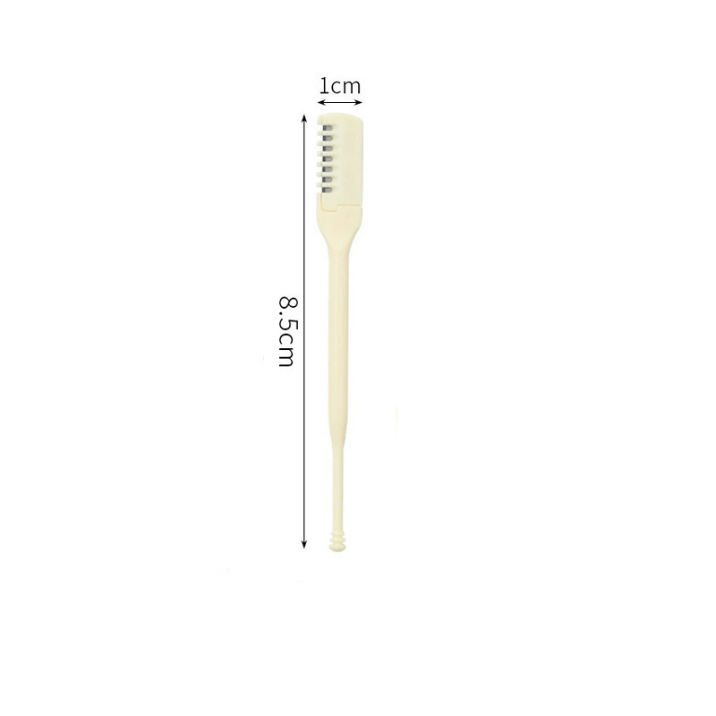 Double-head Comb Nose Hair Trimmer Reusable Nose Hair Scraper Clean Remover Small Manual Hair Removal Shaving Scissors Tools C-676