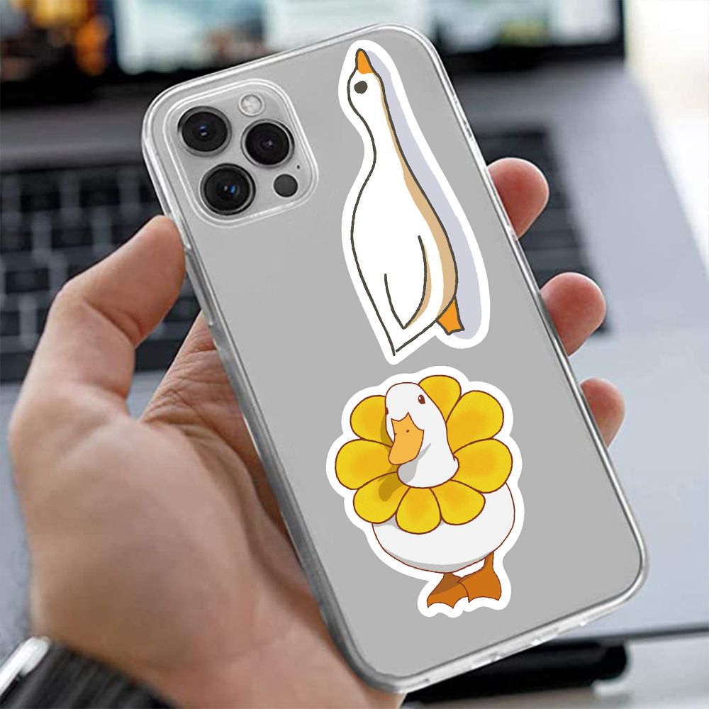50PCS Cartoo Animal Duck Stickers Cartoon Pattern DIY Decoration Phone Cases Laptops Guitars Journals Decals Kids Toys Gifts