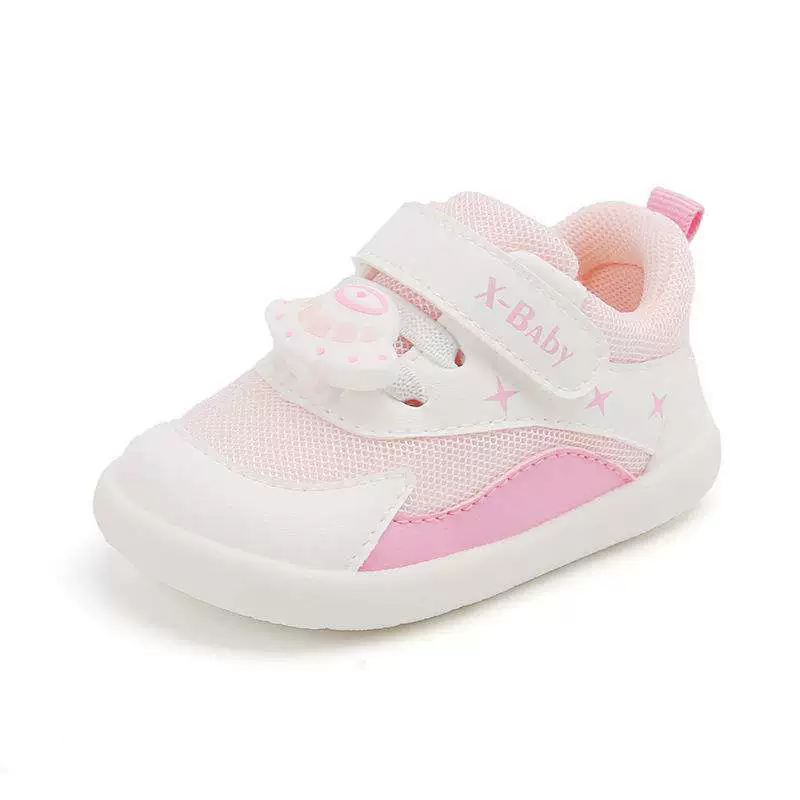 1 Pair of  Spring and Autumn baby walking shoes for 0-3 years oldsoft soled anti slip baby shoesprewalker