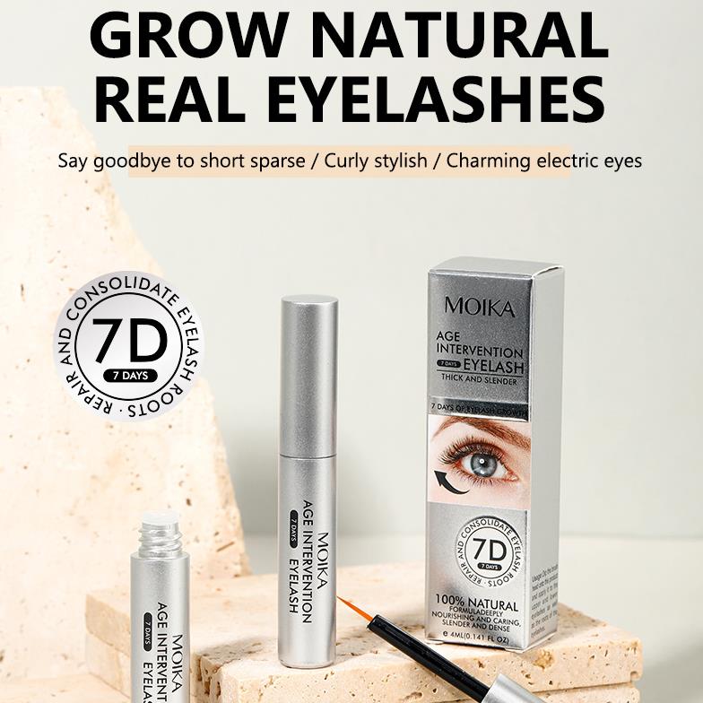 1PC Eyelash nutrition Solution thick, slender, long, nourishing and nourishing eyelash base repair natural transparent Serum 4ml