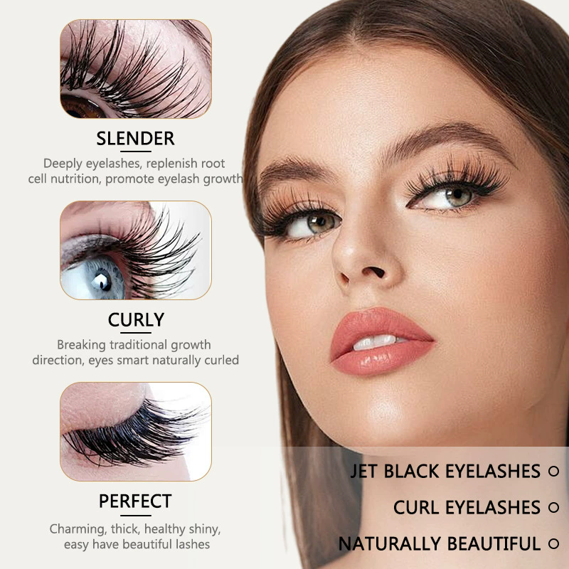 1PC Eyelash nutrition Solution thick, slender, long, nourishing and nourishing eyelash base repair natural transparent Serum 4ml view 4