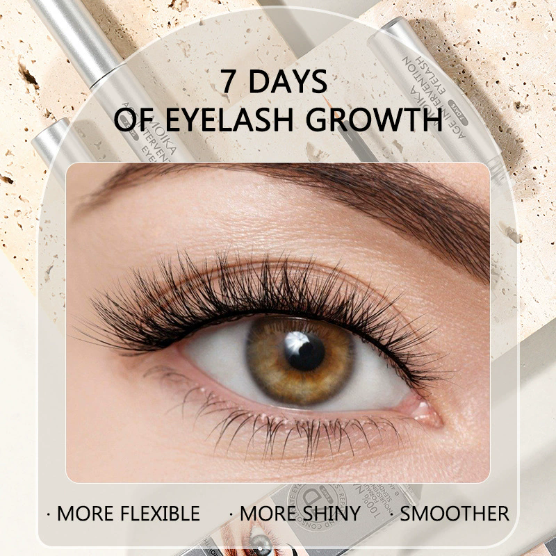 1PC Eyelash nutrition Solution thick, slender, long, nourishing and nourishing eyelash base repair natural transparent Serum 4ml view 7