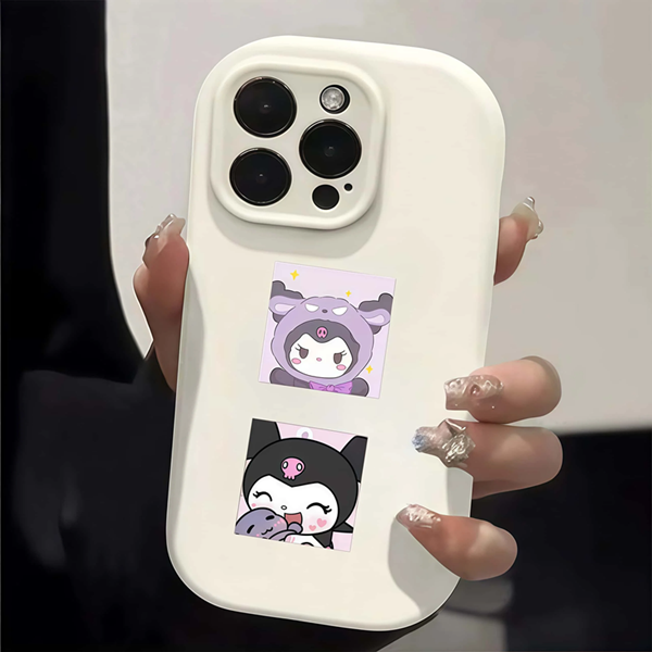 500Pcs Sanrio Kuromi Kawaii Stickers, Vibrant Cartoon Design Decals for DIY, Journal & Gift Decoration