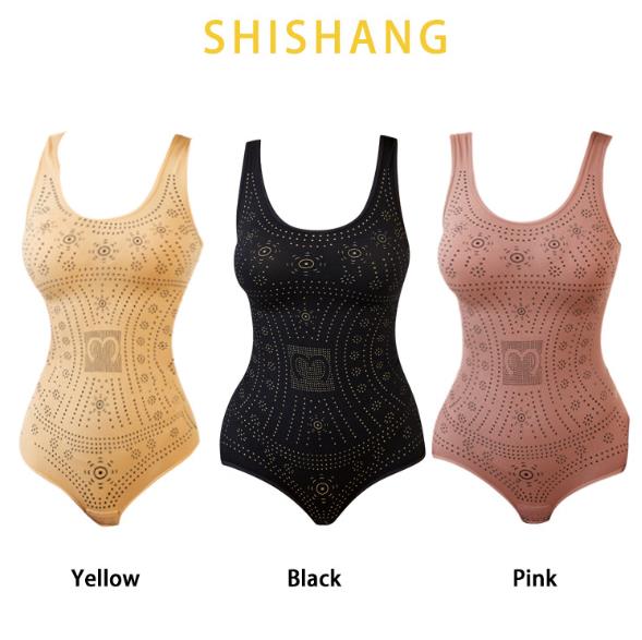 Slimming Full Body Shaper Corset Underwear Women Tank Top Seamless Bodysuit Printed Plus Size Tummy Control Shapewear Flat Bell