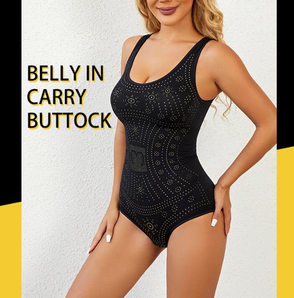 Slimming Full Body Shaper Corset Underwear Women Tank Top Seamless Bodysuit Printed Plus Size Tummy Control Shapewear Flat Bell