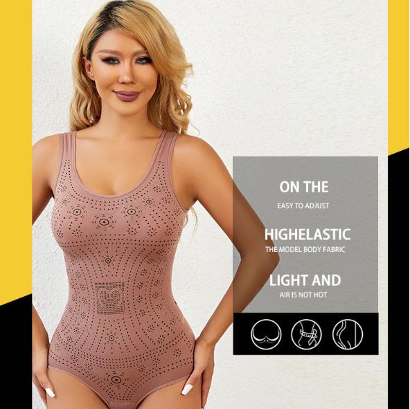 Slimming Full Body Shaper Corset Underwear Women Tank Top Seamless Bodysuit Printed Plus Size Tummy Control Shapewear Flat Bell