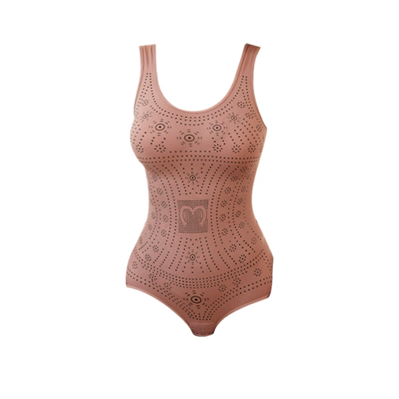 Slimming Full Body Shaper Corset Underwear Women Tank Top Seamless Bodysuit Printed Plus Size Tummy Control Shapewear Flat Bell