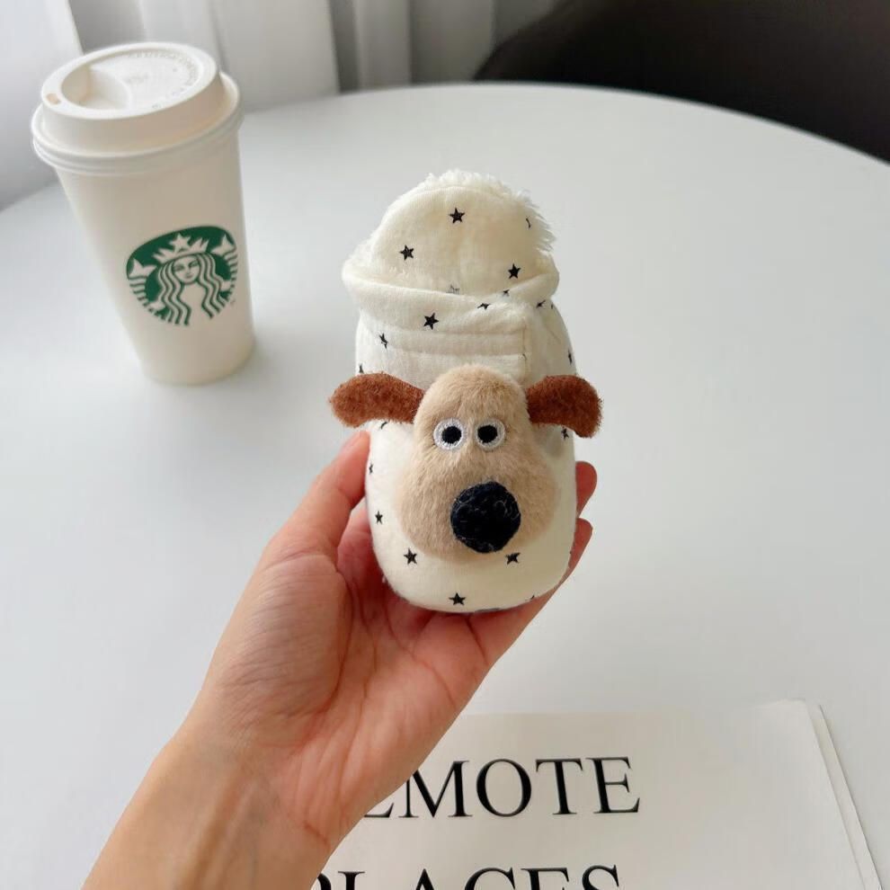 White baby shoes for autumn and winter, baby walking shoes with plush soft soles, winter shoes for infants and young children