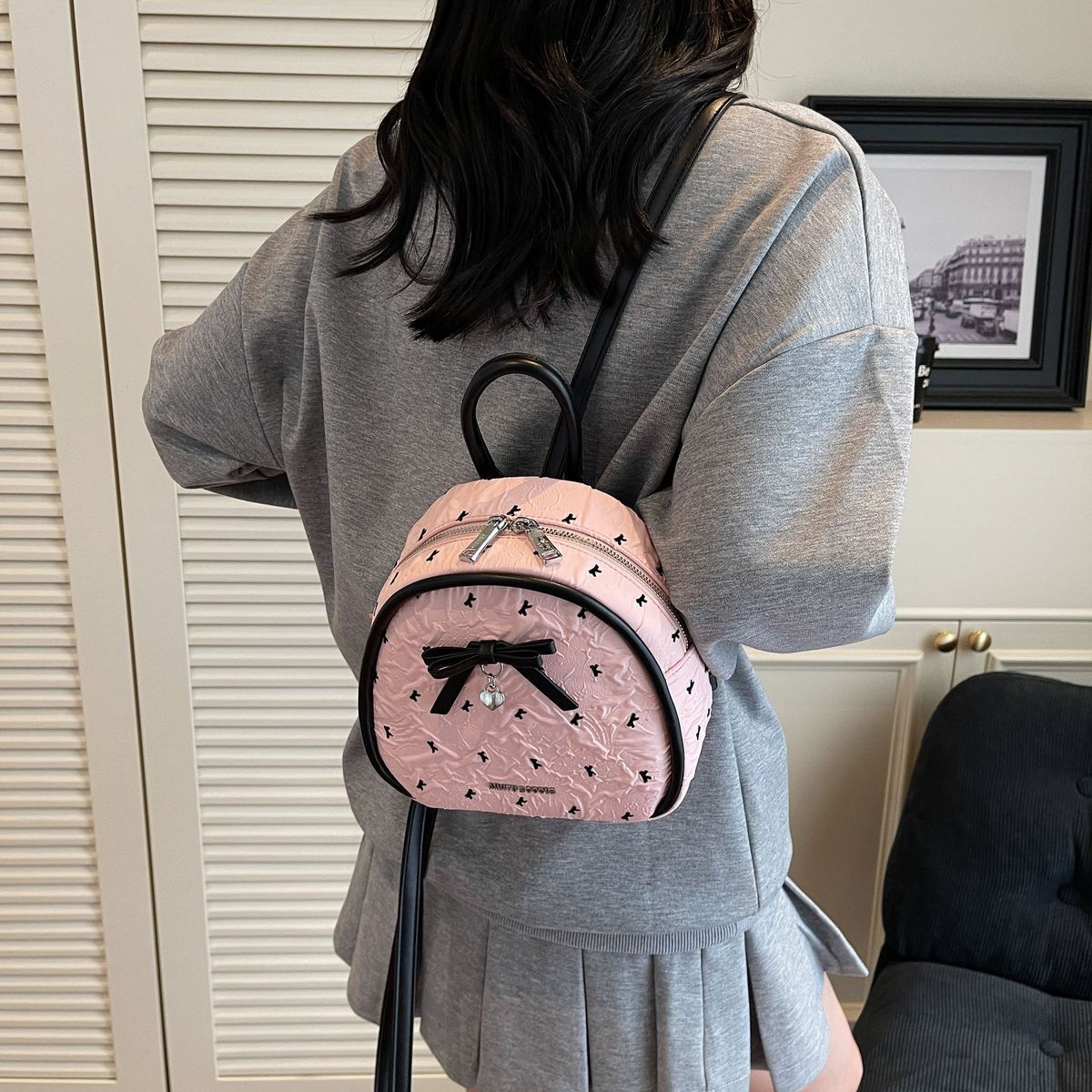 1PC   Cute Small backpack Designer Luxury bag Lady Handbag Fashion Women's backpack New Crossbody Bags Shoulder bag