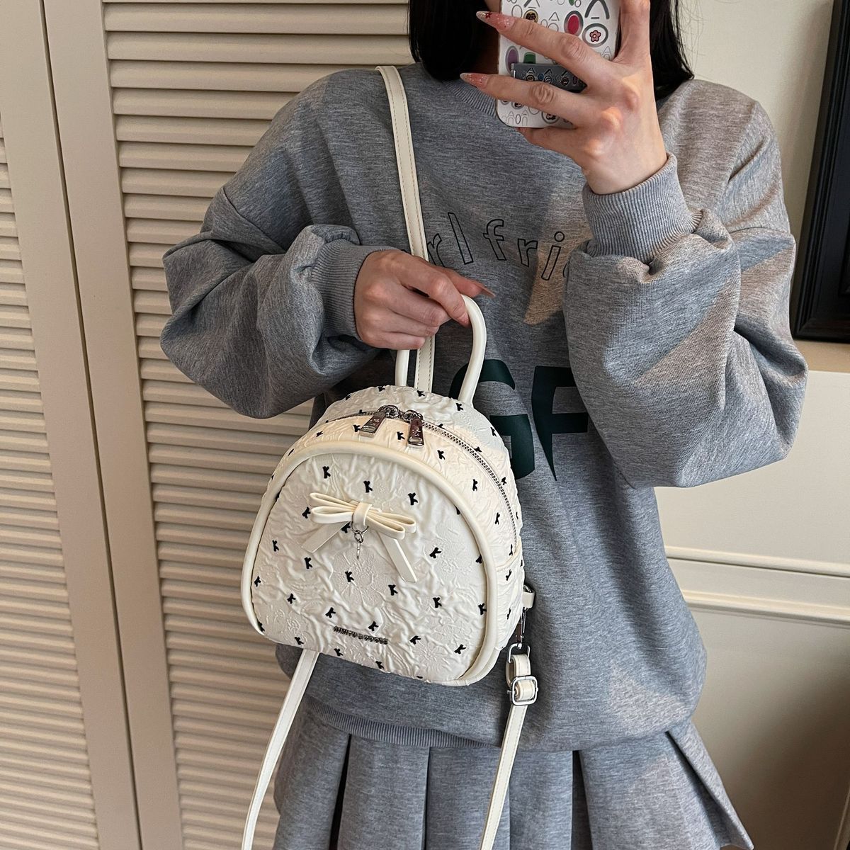 1PC   Cute Small backpack Designer Luxury bag Lady Handbag Fashion Women's backpack New Crossbody Bags Shoulder bag