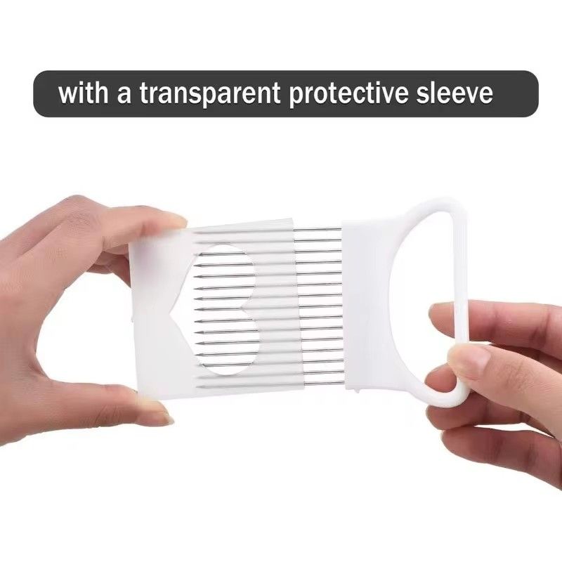 1PC Onion Needle Onion Fork Vegetables Fruit Slicer Tomato Cutter Cutting Safe Holder Kitchen Accessories Tools