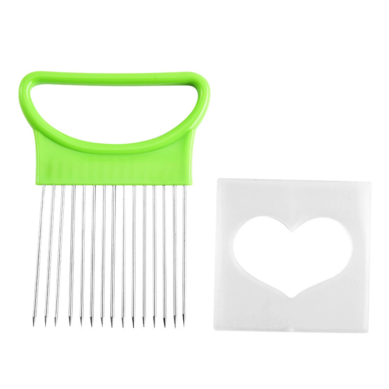 1PC Onion Needle Onion Fork Vegetables Fruit Slicer Tomato Cutter Cutting Safe Holder Kitchen Accessories Tools