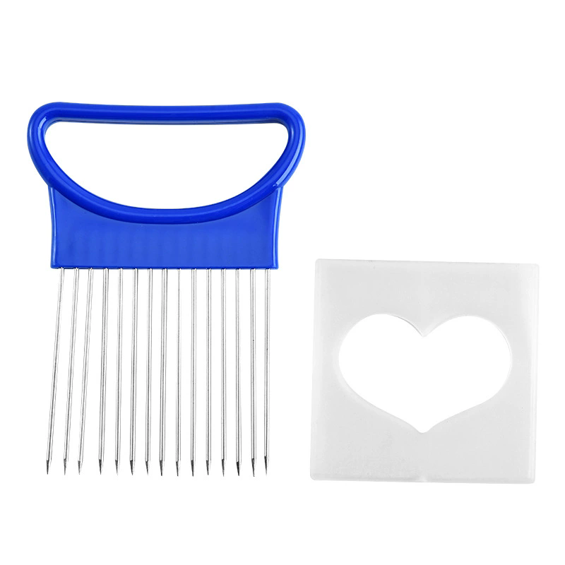 1PC Onion Needle Onion Fork Vegetables Fruit Slicer Tomato Cutter Cutting Safe Holder Kitchen Accessories Tools
