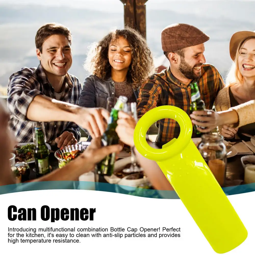 Plastic Multifunction Can Opener Universal Bottle Opener Non-slip Manual Cap Screw Beer Cap Open Twist Tool Kitchen Gadgets