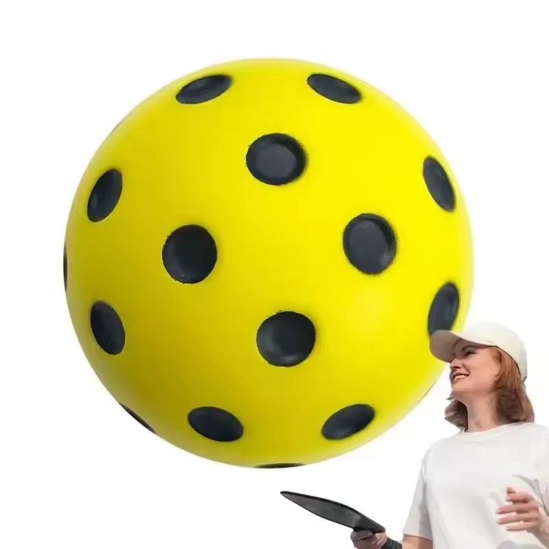 1PC Silent Pickleball Indoor Entertainment Silent Practice Ball PU Foam High Bounce Resistance Not Disturbing People
