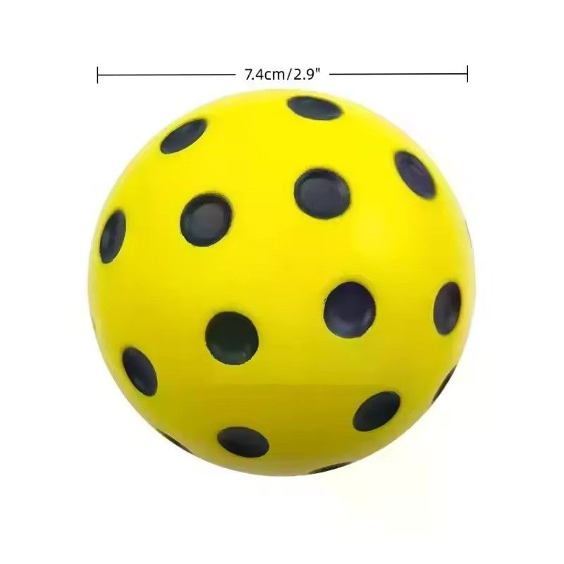 1PC Silent Pickleball Indoor Entertainment Silent Practice Ball PU Foam High Bounce Resistance Not Disturbing People