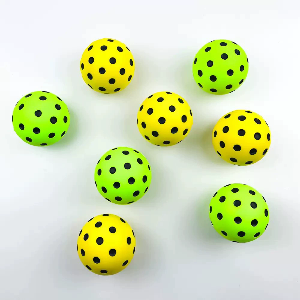 1PC Silent Pickleball Indoor Entertainment Silent Practice Ball PU Foam High Bounce Resistance Not Disturbing People