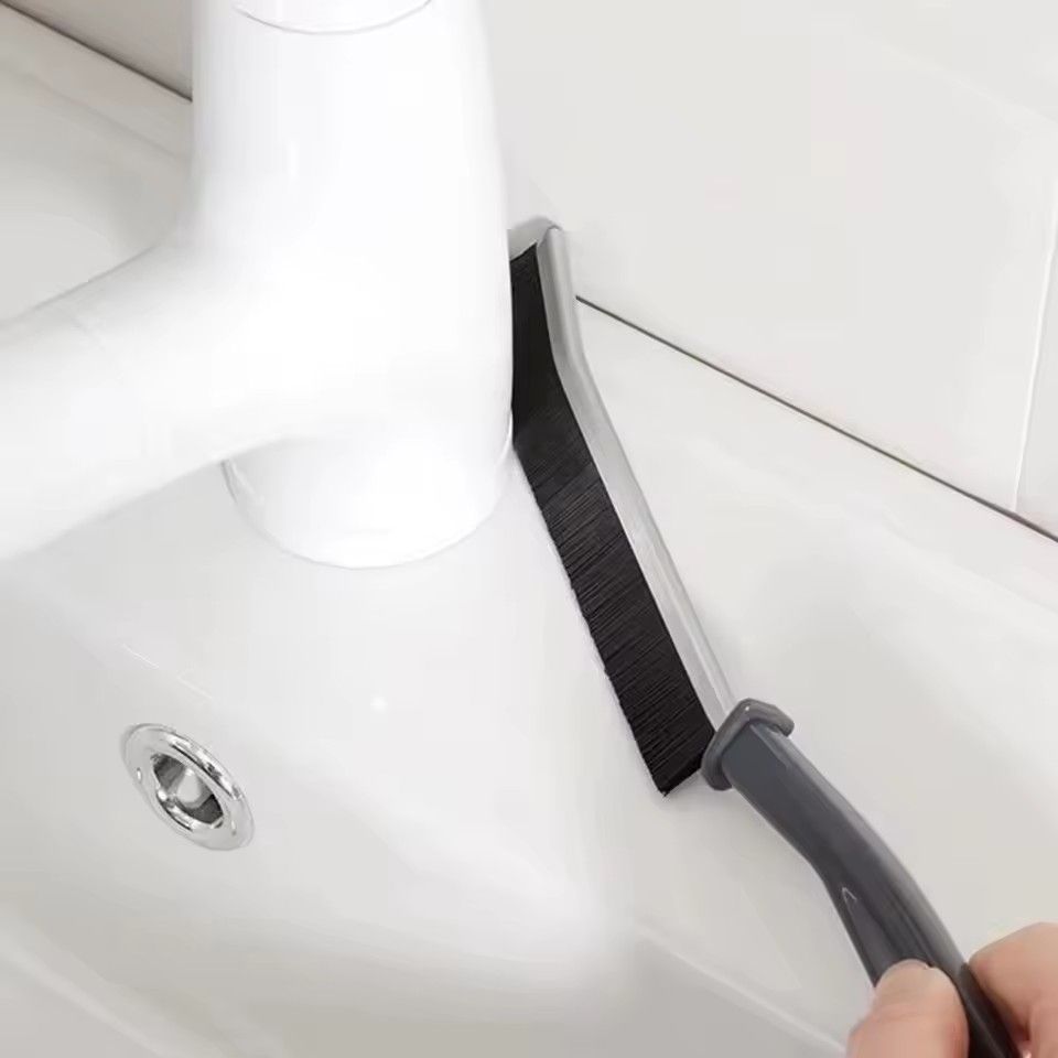 Hard-Bristled Crevice Cleaning Brush Gap Cleaning Brush Tool All-Around Stiff Angled Bristles for Bathroom Kitchen Cleaning Tool