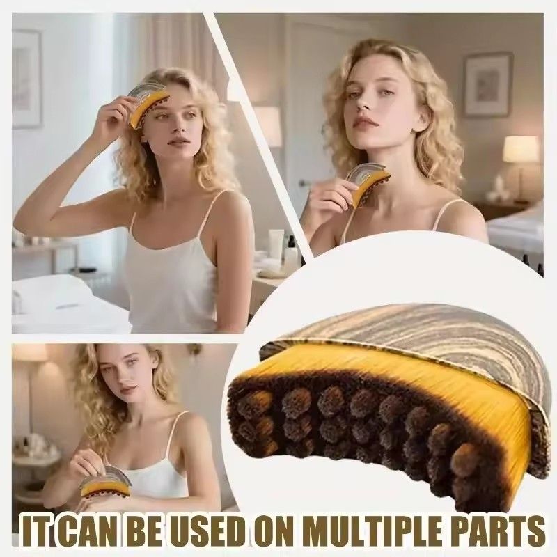 Portable Lymphatic Face Contour Brush Face Massage Reduce Double Chin Puffiness Facial Sculpting Guasha Face Scraper C-699