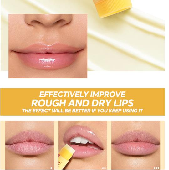 3-piece lip balm lipstick base lip balm makeup natural plant anti-scratch lip care petroleum jelly lip balm view 3