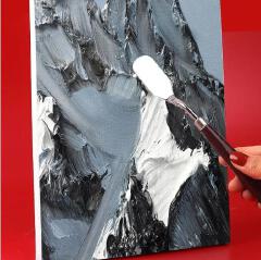 5PCS  Stainless Steel Palette Knife Set for Artists Oil Painting Mixed Scraper Crafts Spatula Art Supplies with Wooden Handle