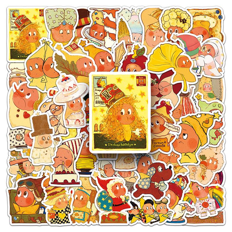 50PCS   TwinkleTwinkle Star Cartoon People Stickers Cute Trendy Play Blind Box Creative Handbook Storage Box Stickers