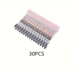 30Pcs Plastic Clothes Pins Clothes Pegs Beach Towel Clip Food Package Clip Laundry Clothespins for Sensitive Clothes