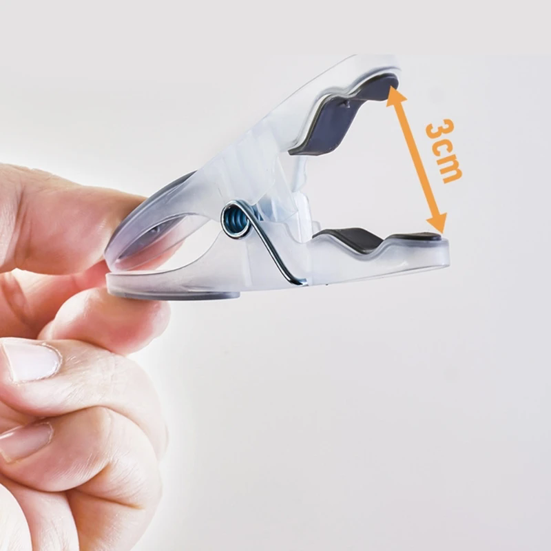 30Pcs Plastic Clothes Pins Clothes Pegs Beach Towel Clip Food Package Clip Laundry Clothespins for Sensitive Clothes