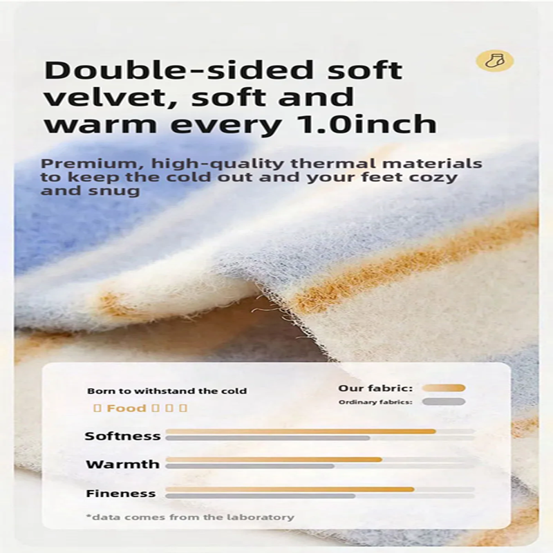 3 Pairs Kids Winter Socks Cute Cartoon Bear Rabbit Thick Plush Warm Middle Tube Socks for Boy Girl Newborn Anti-Cold Sleep Socks