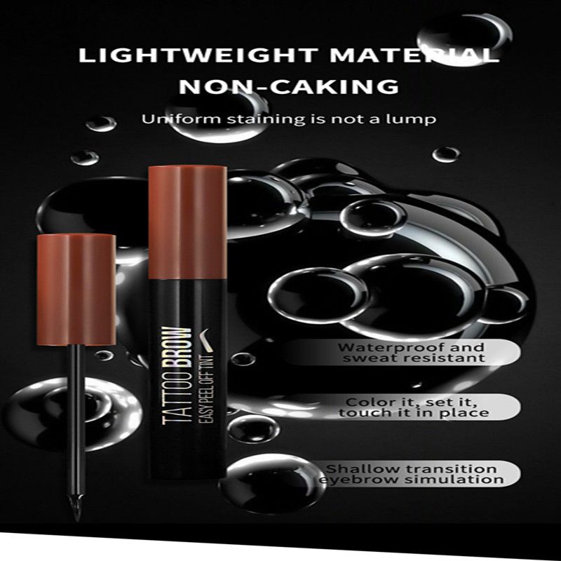 Tear-away eyebrow tint cream, smudge-proof, long-lasting, flawless formula, easy brush-on application, no-smudge eyebrow tint