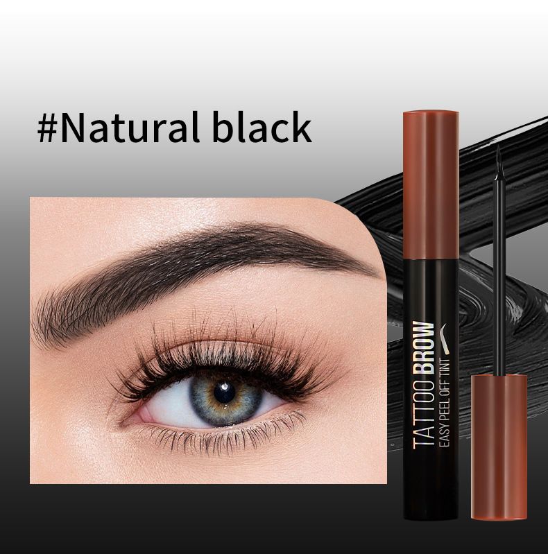 Tear-away eyebrow tint cream, smudge-proof, long-lasting, flawless formula, easy brush-on application, no-smudge eyebrow tint