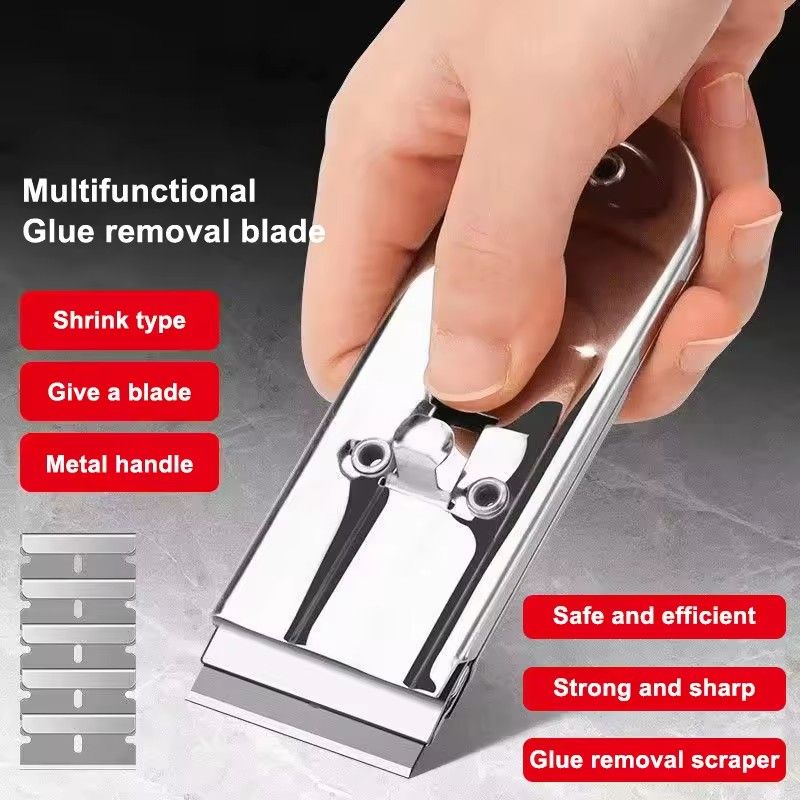 Stainless Steel Cleaning Scraper Removal Scraper Kitchen Ceramic Tile Decontamination Scraper Household Cleaning Seam Tools