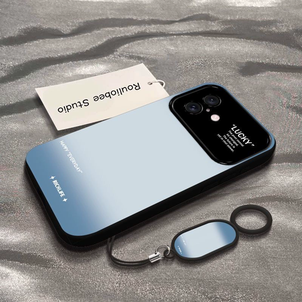 Premium Gradient Green Case for iPhone 16 Pro, 15 Large Window, 14 Frosted, 13 Drop-Proof, 12/11 Soft