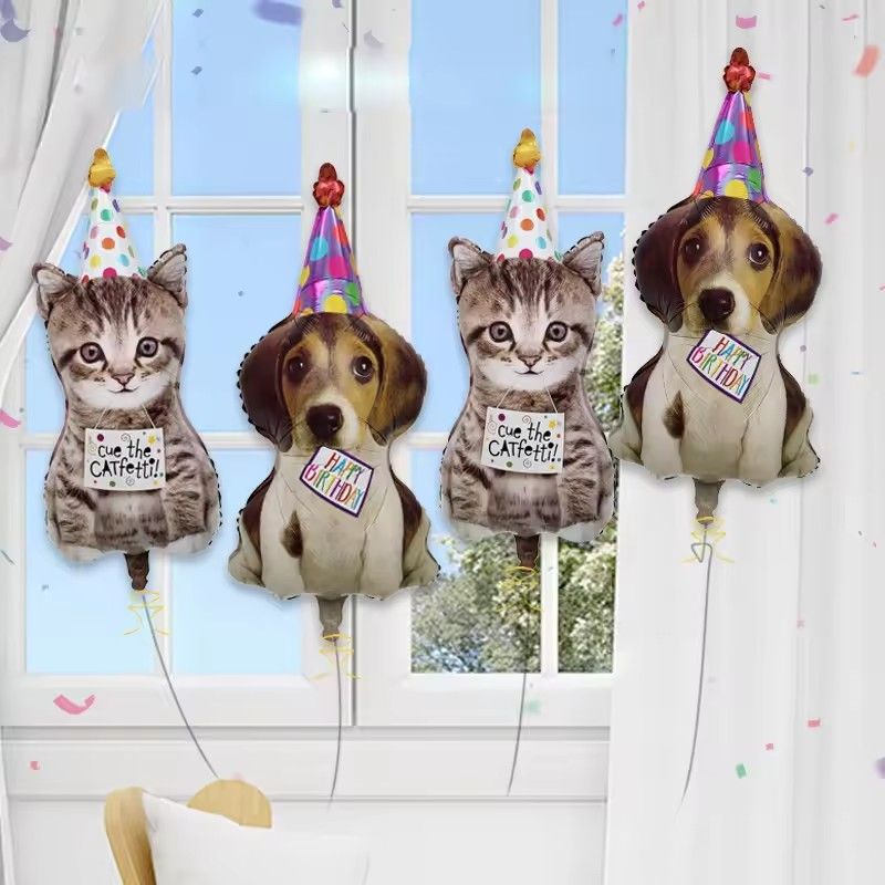 1PC    Corgi Husky Helium Balloons Pet Dog Paw Bone Cartoon Animal Ballon Birthday Party Decoration Baby Shower Globos Kids Toys