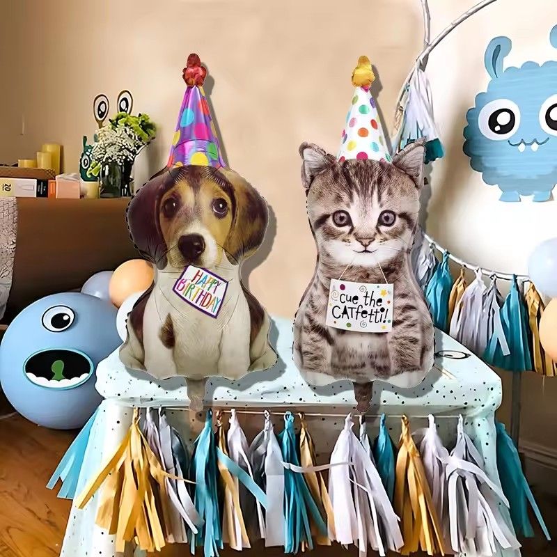 1PC    Corgi Husky Helium Balloons Pet Dog Paw Bone Cartoon Animal Ballon Birthday Party Decoration Baby Shower Globos Kids Toys