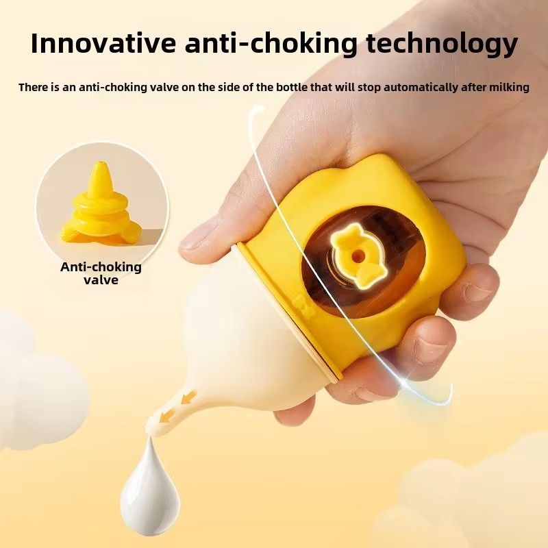 New pet milk bottle cat dog bionic anti-choking newborn puppy cat silicone bottle drinking milk see scale