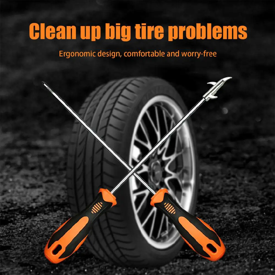 Car Tire cleaning hook Stone Tire Gap Buckle Stone Hook Car Tire Buckle Cleaning Tire Pick Stone Tools Tire Repair Accessories